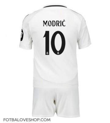 Real Madrid Luka Modric #10 Dětské Domácí Dres 2024-25 Krátký Rukáv (+ trenýrky)
